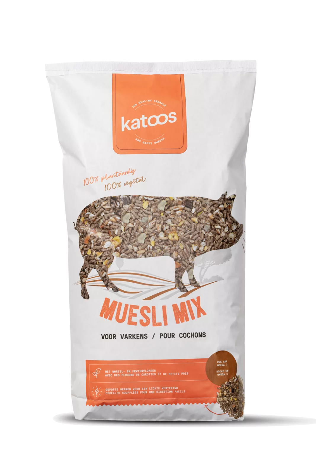 Muesli mix voor varkens