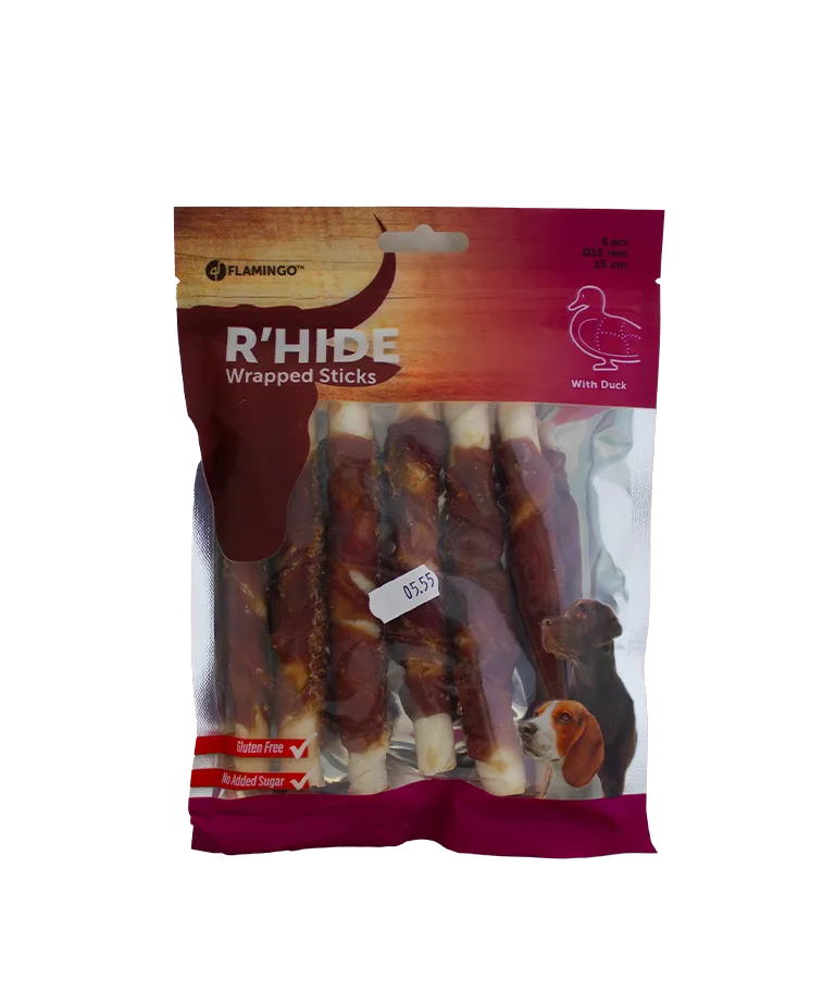 Flamingo Rawhide Sticks Duck