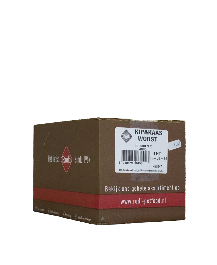 Rodi doos 9x400g Kip & Kaas