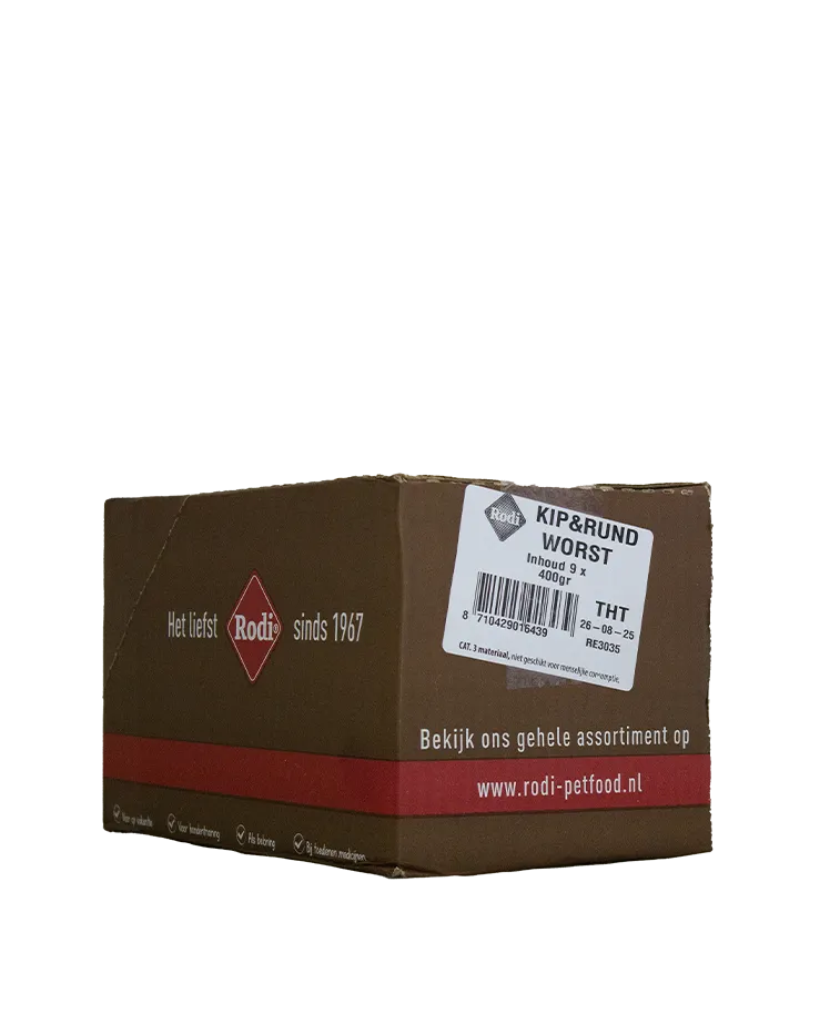 Rodi doos 9x400g Kip & Rund